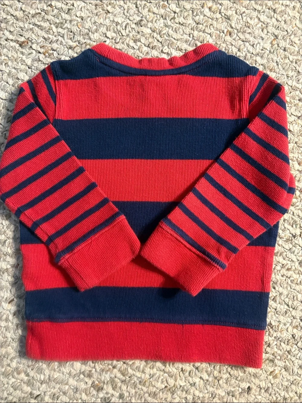 GAP Kids Red and Navy Striped Sweater, Size 2T